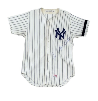 1979 Catfish Hunter New York Yankees Game Worn and Signed Photo-Matched  Home Jersey - MEARS 9.5